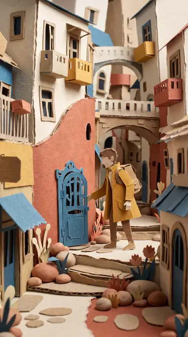 paper and 3D hybrid · معاينة النمط