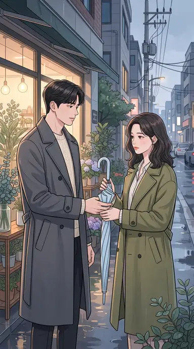 Korean clean drama illustration · معاينة النمط